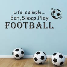 Simple Style Letter Wall Stickers Football Removable Art Vinyl Mural Home Room Decor Living Room Bedroom Wall Stickers 2024 - buy cheap