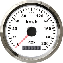 KUS 85mm GPS speedometer velometer 0-200km/h 12V/24V for beach buggy car truck tractor 2024 - buy cheap
