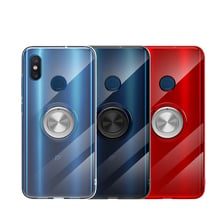 Case For Xiaomi Mi 8 Cover Soft Transparent Phone Cover For Xiaomi Mi 8 Lite,Mi 8 Pro Case Mi8 Ring Holder Magnetic Car Silicone 2024 - buy cheap