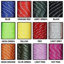 50pcs/lot New Reflective Material 7 Core 100FT Reflective Parachute Cord Lanyard Paracord For Buckles Bracelet 12 Colors 2024 - buy cheap