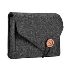 THINKTHENDO New Felt Pouch Power Bank  Bag For Data Cable Mouse Travel Organizer Cosmetic Cases Makeup Bags for Women 2024 - buy cheap