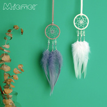 MIAMOR Nordic MINI Dreamcatcher Wind Chimes Bag&Car Hanging Decor Accessories Best Gift For Girlfriend Necklace For Lady Amor052 2024 - buy cheap