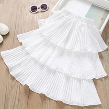 2019 Spring Summer Children Clothing Girls Skirts Ruffles White Princess Tutu Skirt For Girl Kids Baby Toddler Girl Cake Skirts 2024 - buy cheap