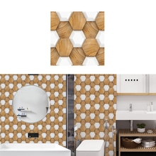 Pegatina de azulejo de Pvc para decoración del hogar, papel tapiz autoadhesivo extraíble para sala de estar, baño, cocina, contra salpicaduras, 3D pegatina de pared, nueva 2024 - compra barato