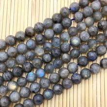 Beadztalk Natural Labradorite Stone Beads Round Smooth Solid Blue Color Shinning 6 mm 8 mm 10 mm 12 mm DIY Jewelry Making 2024 - buy cheap