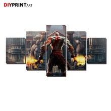 God of War Ascension Fire Edge 5 Pieces Modular Wall Art Paintings for Home Decoration Living Room A1710 2024 - buy cheap