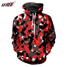 UJWI Winter Men New Hoodies Fashion Pullover 3D Printed Red Camouflage Leisure Big Size Costuming Men's Hooded Clothing 2024 - buy cheap