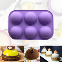 Half Sphere Silicone Soap Molds Bakeware Cake Decorating Tools Pudding Jelly Chocolate Fondant Mould Ball Shape Biscuit Tool 2024 - buy cheap