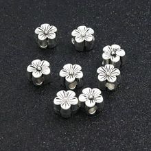 5Pcs Size 13.5mm Antique SilverColor Metal Beads For Jewelry Finding Flower Jewelry Beads Handmade DIY Accessories 2024 - buy cheap