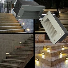 Luz de led para parede, lâmpada embutida de 3w, à prova d'água, ip67, 85-265v, para áreas externas, escadas 2024 - compre barato