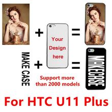 DIY personalizado de foto personalizado nombre personalizar la impresión de su imagen de diseño, caso de la cubierta para HTC U11 Plus 2024 - compra barato