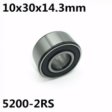 5200-2RS 10x30x14,3 мм Двухрядные Радиально-упорные контактные подшипники 5200 Бесплатная доставка 2024 - купить недорого