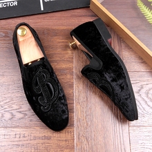 Korean Style Peas Shoes Flat heel Suede Leather Mans Loafers Breathable Slip on Lazy Shoes 2024 - buy cheap