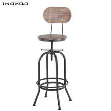 IKayaa-taburete de Bar moderno, silla alta de hierro forjado, café creativo, informal, para comedor, ndustrial 2024 - compra barato
