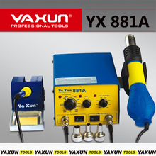YAXUN 881A 2 in 1 SMD hot air and soldering station 220v 110v BGA rework station rework station, temperature digital display, 220v or 110v 2024 - buy cheap