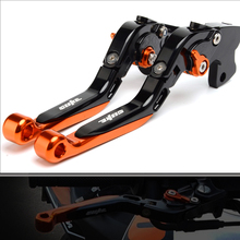 CNC Accessories With Laser logo cnc Brake Clutch Levers motorbike Parts Fit For ktm DUKE 125 200 390 rc 390 RC390 2018 brakes 2024 - buy cheap