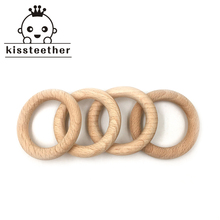 Baby Teether Beech Wooden Round Wood Ring 25mm DIY Bracelet Crafts Gift Teething Accessory Nursing Bangles 2024 - buy cheap