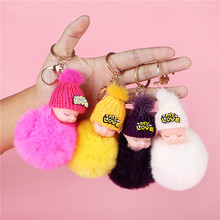 Cartoon keychain Lovely key ring luxury crystal bear hat pendant key ring keyring birthday gift 2024 - buy cheap