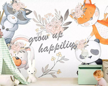 Beibehang-papel tapiz personalizado para habitación de niños, papel pintado a mano de dibujos animados, decoración para el hogar, sala de estar y dormitorio, 3d 2024 - compra barato