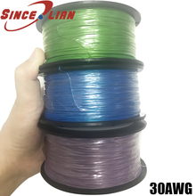 305 Meters OK Line 0.45mm P/N B30-1000 US imports  High temperature Wire Silver plated Cable UL1423 30AWG PCB Flying Jumper Wire 2024 - buy cheap