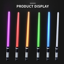 Lightsaber toys for children saber oyuncak Luminous Jedi Sabre Laser Sword light up led Flashing Lightstick glow in the dark 2024 - buy cheap