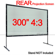 Pantalla de PVC suave translúcido para proyector de DVD inteligente 3D, Proyección trasera de borde negro, 300 pulgadas, 4:3, Full HD, móvil 2024 - compra barato
