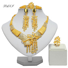 Fani-exquisito coloridas conjunto de joyas de oro de Dubai para mujer, accesorios de boda nigeriana, conjunto de joyas, conjunto de joyas de disfraz de cuentas africanas 2024 - compra barato
