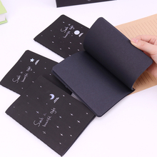 1PC 56K Sketchbook Diary for Drawing Painting Graffiti Softcover Black Paper Sketch Book Notebook Office School Supplies Gift 2024 - buy cheap
