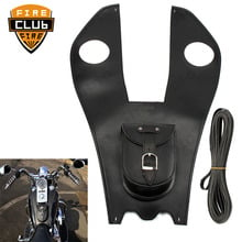 For Harley Softail Fatboy Leather Tank Cover Panel Pad Chap Bib Motorcycle Accessories Tank Bag 2024 - buy cheap