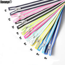 10pcs 5# nylon Reflective zipper open end zip for sewing sports coat outdoor coat 2024 - buy cheap