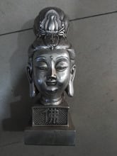 China miao silver Collection buddha guanyin bead statue home decoration metal handicraft 2024 - buy cheap