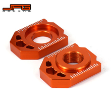 Motorcycle CNC Rear Chain Adjuster Axle Blocks For KTM SX SXF XC XCF EXC EXCF XCW XCFW 85 125 150 200 250 300 350 450 525 530 2024 - buy cheap