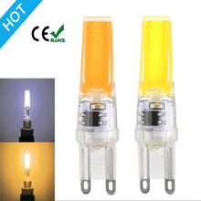 Bombillas G9 LED de CA, 220V, 9W, chip COB, epistar, bombilla LED de cristal para candelabro, G9, Luz de vela 2024 - compra barato