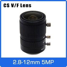 5Megapixel Manual IRIS 2.8-12mm Varifocal CCTV Lens 1/2.7 inch CS Mount For 1080P/3MP/5MP Box Camera IP/AHD Camera Free Shipping 2024 - buy cheap