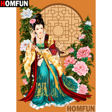 HOMFUN Full Square/Round Drill 5D DIY Diamond Painting "Flower beauty" 3D Embroidery Cross Stitch 5D Home Decor A13361 2024 - buy cheap