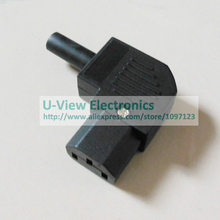 NCHTEK 90 Degree Angled Power C13 Plug, IEC C13 Right Angle Rewirable Connector/Free Shipping/2PCS 2024 - buy cheap