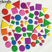 2bags(50-500PCS)/LOT.foam Irregular geometric figure sticker Kids toy.Scrapbooking kit.Early educational DIY.kindergarten craft 2024 - buy cheap