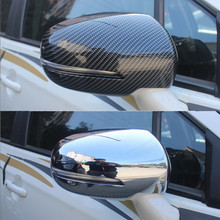 ABS Carbon fiber pattern car Rcarearview mirror cover Trim/Rearview mirror Decoration For Suzuki Vitara S-CROSS Car styling 2024 - buy cheap