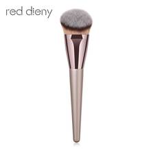 1 PC Flat Top Round Brush Wooden Makeup Brushes Professional High Quality Powder Cosmetics Blush Foundation Brush Makeup Tools 2024 - buy cheap