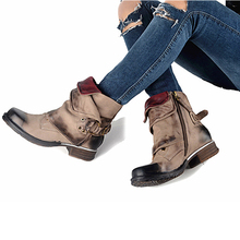 Женские ботинки для верховой езды, из натуральной кожи 2024 - купить недорого