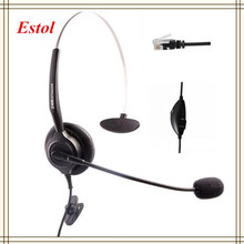 Monoaural-auriculares de un solo oído con Volumen ajustable de voz, centro de llamadas, centro de entrenamiento 2024 - compra barato