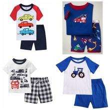 Children Clothing Set Summer Toddler Boys Girls Clothes Kids Short Sleeve T-Shirt+Shorts 2pcs Set Cartoon Pattern Babys Clothes 2024 - buy cheap