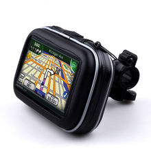 Motorcycle Handlebar Mount GPS Holder with Water-Resistant Zipper Case for 4.3-inch Screen Size Garmin TomTom Magellan GPS 2024 - buy cheap