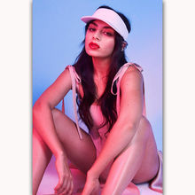 Quente nova charli xcx pop beleza menina música-seda arte poster adesivo de parede decoração presente 2024 - compre barato