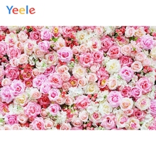 Yeele Свадебный цветочный фон для фотосъемки на день рождения розовый фон для фотосессии Виниловый фон для детской фотосъемки 2024 - купить недорого