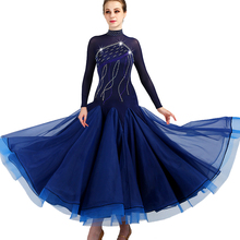 ballroom dance competition dresses standard ballroom dress women waltz standard dance dresses royal blue q095 2024 - buy cheap