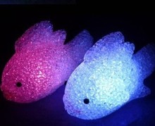 New Affordable Cute Eval Light Colorful Small Crystal Fish Unisex Movie & Tv Toy Plastic Electronic 2021 2024 - buy cheap