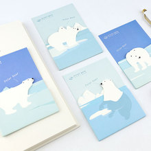 1 PCS New Polar Bear Memo Pad Paper Post Notes Sticky Notes Notepad Kawaii Stationery Papeleria Office School Supplies Kids 2024 - buy cheap