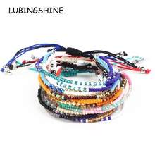 Bohemian Women Crystal Seed Beads Bracelets&Bangles Braided Adjustable Chain Charms Bracelet Jewelry Party Pulseira Gift 2019 2024 - buy cheap