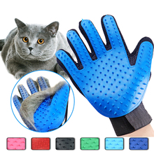 Перчатка для груминга домашних животных, щетка для вычесывания кошек и собак 2024 - купить недорого